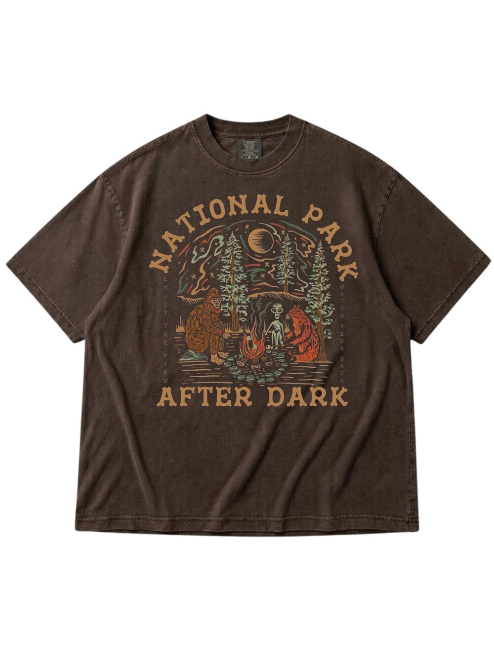 Comfort Colors Espresso Graphic 'National Park' Short Sleeve Tee